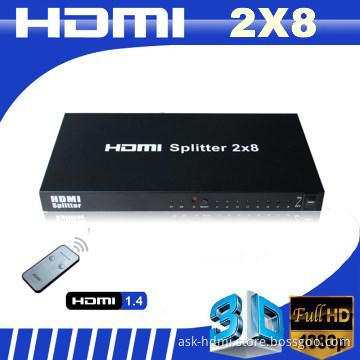 2x8 HDMI splitter 1080P 1.3V
